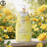 Gel Douche Hydratant et Nourrissant Bio à la Rose Parfumée Effervescente, Marque Blanche en Gros pour Usines, 1000ml