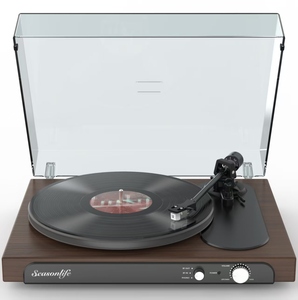 Tourne-disque tout-en-un avec son Hi-Fi, plateau antidérapant et stylet MM - Product Image 3