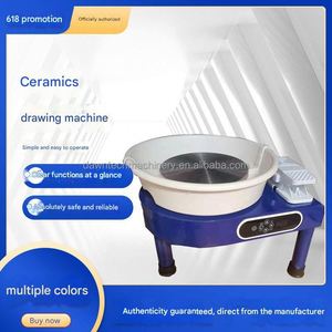 เครื่องปั้นดินเผาไฟฟ้าแบบตั้งโต๊ะ ขนาดเส้นผ่านศูนย์กลาง 250W/350W พร้อมแป้นเหยียบ - Product Image 6