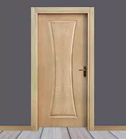 Porte shaker apprêtée blanche Prima 1 panneau porte shaker prémontée intérieure apprêtée à noyau solide