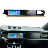 MOOKAKA Lecteur multimédia de voiture Récepteur stéréo Navigation GPS Unité principale à double écran pour Porsche Macan 2018-2024 avec Carplay DSP