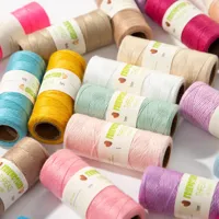 Fil à pompon en polyester élastique haute ténacité, coloré, imperméable et écologique, 1 mm, pour broderie, bracelets et colliers DIY - Direct Usine