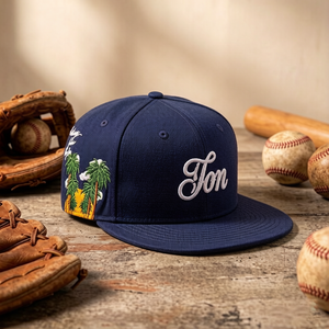 Gorra Ajustada de 6 Paneles de Calidad 5A con Logotipo Bordado Personalizado, Visera Plana, Estilo Béisbol, Gorra Deportiva, Gorra Snapback de Moda para Equipos de Béisbol - Product Image 2