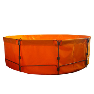 Bâche PVC <span class=keywords><strong>Ronde</strong></span> Grande Taille pour Étang à Poissons, Étanche, pour Aquaculture Biofloc Tilapia RAS, Style Tissé, Revêtement PVC à Motif - Product Image 2
