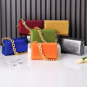 Trendy Colours Buckle Latch Square Gold Chain <strong>Clutch</strong> Purse <strong>Wedding</strong> Party Evening <strong>Clutch</strong> <strong>Bags</strong> <strong>for</strong> Women - Product Image 6