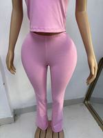 Ensembles assortis d'été pour usage quotidien : Haut polo à manches courtes boutonné et pantalon long en coton élasthanne, ensembles unis, faible MOQ, vente en gros