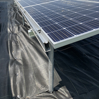 Structure de support de panneau solaire fixe pour système photovoltaïque au sol, galvanisée à chaud