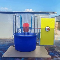 Jeu d'amusement extérieur robuste en métal Dunk & Splash Falling Man pour centre commercial et divertissement de carnaval