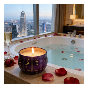 Handmade Candle Jar Gift <b>Box</b> Premium Scented Soy Blend For Travel <b>Keepsake</b> Retail Assortment Showcase Edition Display - Product Image 2