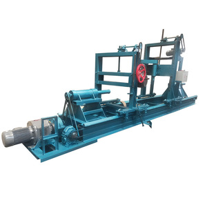 Torno automático para madera de gran tamaño (6m, 8m, 12m) para trabajar madera, moldear y redondear troncos y maderas para cabañas. - Product Image 1