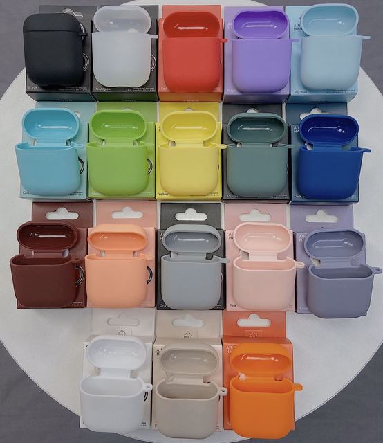 Mini Soft Silicone Case for Apple Airpods Shockproof Cover for Apple AirPods Earphone Cases Ultra Thin Air Pods Protector Case