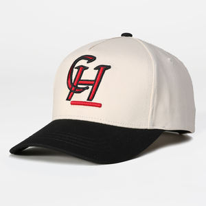 Casquette de baseball à 5 panneaux pour homme, 100% coton, bicolore, avec logo brodé, Gorras Dad Hat, Lanhai Custom - Product Image 2