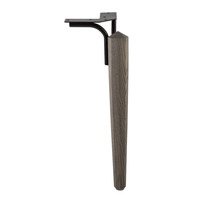 WEKIS Quincaillerie de meuble Accessoires de canapé Pièces Pieds de chaise modernes droits Pieds de canapé en acier conique chromé Jambes de table en métal