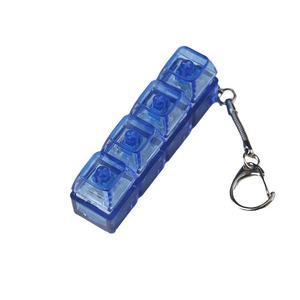 4-phím cơ khí bàn phím chuyển đổi Keychain Tester Acrylic LED ánh sáng Keychain với UV in thần tài đồ chơi cho căng thẳng cứu trợ - Product Image 4