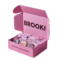 Boîte d'emballage personnalisée à bas prix pour biscuits et pâtisseries, boîte en papier pliable personnalisée pour aliments avec logo