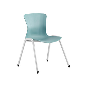 Chaise de réunion professionnelle WZ-128 avec dossier en plastique et structure métallique pour bureau et formation - Product Image 4