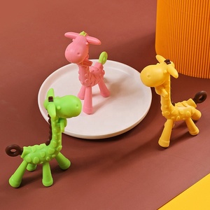 Bán buôn BPA FREE con hươu cao cổ <span class=keywords><strong>Teether</strong></span> cảm giác mọc răng đồ chơi cấp thực phẩm Silicone bé <span class=keywords><strong>Teether</strong></span> trẻ sơ sinh Chew đồ chơi - Product Image 2