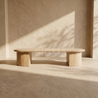 Ensemble de meubles de salle à manger d'extérieur en teck moderne, table et chaises de jardin pour hôtel et balcon