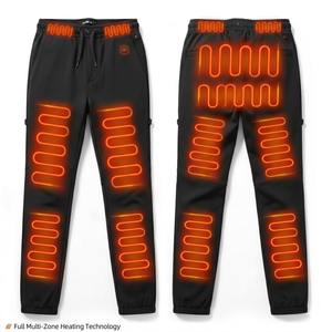 Pantalons chauffants pour hommes lavables OEM/ODM, pantalons décontractés sans couture, pantalons chauffants respectueux de la peau, pantalons chauffants pour les loisirs quotidiens - Product Image 1