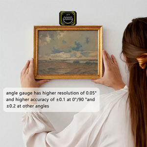 جهاز قياس الزوايا الرقمي MG16A قابل لإعادة الشحن مع قاعدة مغناطيسية ثنائية الجوانب، نطاق 360 درجة ودقة 0.05، أداة قياس متوفرة في المخزون - Product Image 2