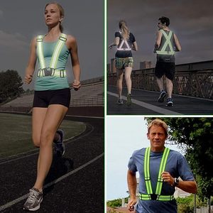 Gilets à bretelles réfléchissants haute visibilité - Sangles de sécurité réglables <span class=keywords><strong>pour</strong></span> les cyclistes et les travailleurs en extérieur - Product Image 5