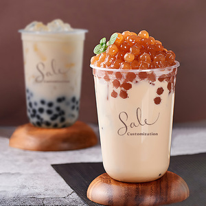 Lokyo bán buôn tùy chỉnh Frosted 500ml lấy đi PP dùng một lần nhựa U Hình Cup cho trà bong bóng - Product Image 5