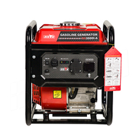 Générateur d'énergie portable mini camping à essence, démarrage par lanceur à rappel, 4 temps, 210cc, 110v 50hz/60hz, onduleur 3000w Bison, vente en gros