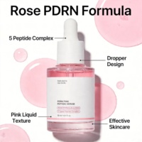 Sérum Peptidique Rose PDRN Mediicube, Acide Hyaluronique, Niacinamide, Glycérine, Thé Vert, Hydratant, Complexe de 5 Types de Peptides, 30 ml