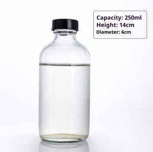 Bouteilles en verre rondes <span class=keywords><strong>de</strong></span> Boston d'approvisionnement direct d'usine pour le vin <span class=keywords><strong>Bouteille</strong></span> <span class=keywords><strong>de</strong></span> condiment d'huile d'olive 60ml 120ml 240ml - Product Image 5