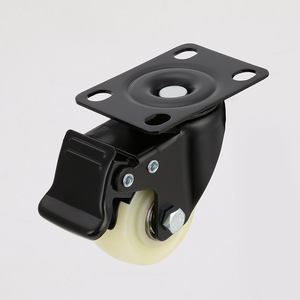 2 Inch White Pp Swivel <b>Caster</b> With Brake For Industrial Equipment And Furniture - Product Image 3