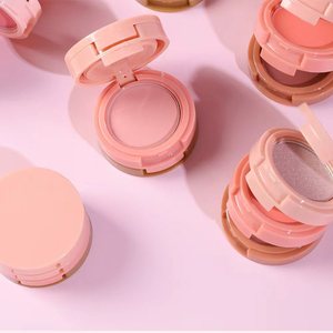 Palette Trucco Viso 3 in 1 Multifunzionale: Illuminante, Blush e Contouring in Polvere Compatta per il Make-<span class=keywords><strong>up</strong></span> Quotidiano - Product Image 6