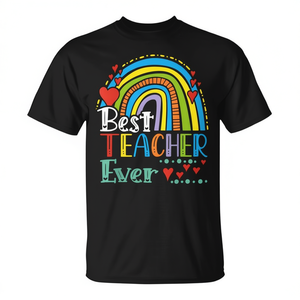 T-shirt Rainbow Teaching Lover, meilleur professeur de tous les temps pour les enseignants et les élèves - Product Image 2