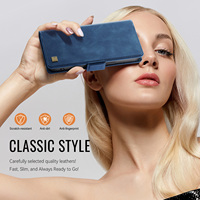 Étui portefeuille en cuir PU AutSpace pour Xiaomi 17T Pro 17 Ultra avec blocage RFID, porte-cartes et support antichoc