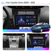 Para Toyota Yaris XP90 navegación para Toyota Yaris XP90 Radio de coche para Toyota Yaris XP90 2005 - 2012