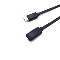 Cable OTG Tipo C de Cobre Puro, USB C Macho a Hembra, Extensión de Carga Rápida, Silicona Líquida para Escáner de Código de Barras, Impresora y Computadora