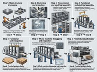 Machine de fabrication de boîtes en carton ondulé haute vitesse avec empileur vibrant, équipement automatique de formage de carton pour emballages robustes