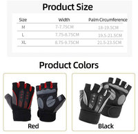 Guantes de Gimnasio con Absorción de Impactos para Levantamiento de Pesas, Protección para Entrenamiento, Correas Ajustables para Muñeca, Guantes para Ciclismo y Entrenamiento, Precio al por Mayor