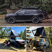 SAN HIMA Tiendas de Campaña Rígidas de Aluminio de Montaje Rápido y Ligero con Apertura Automática para Techo de Coche, Ideales para Camping y Overlanding 4x4