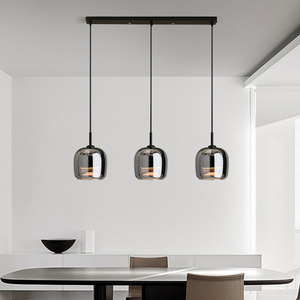Simple chambre salle à manger salon chevet <span class=keywords><strong>lustre</strong></span> personnalité créative bar fumée <span class=keywords><strong>gris</strong></span> verre <span class=keywords><strong>cuisine</strong></span> highland <span class=keywords><strong>lustre</strong></span> - Product Image 3