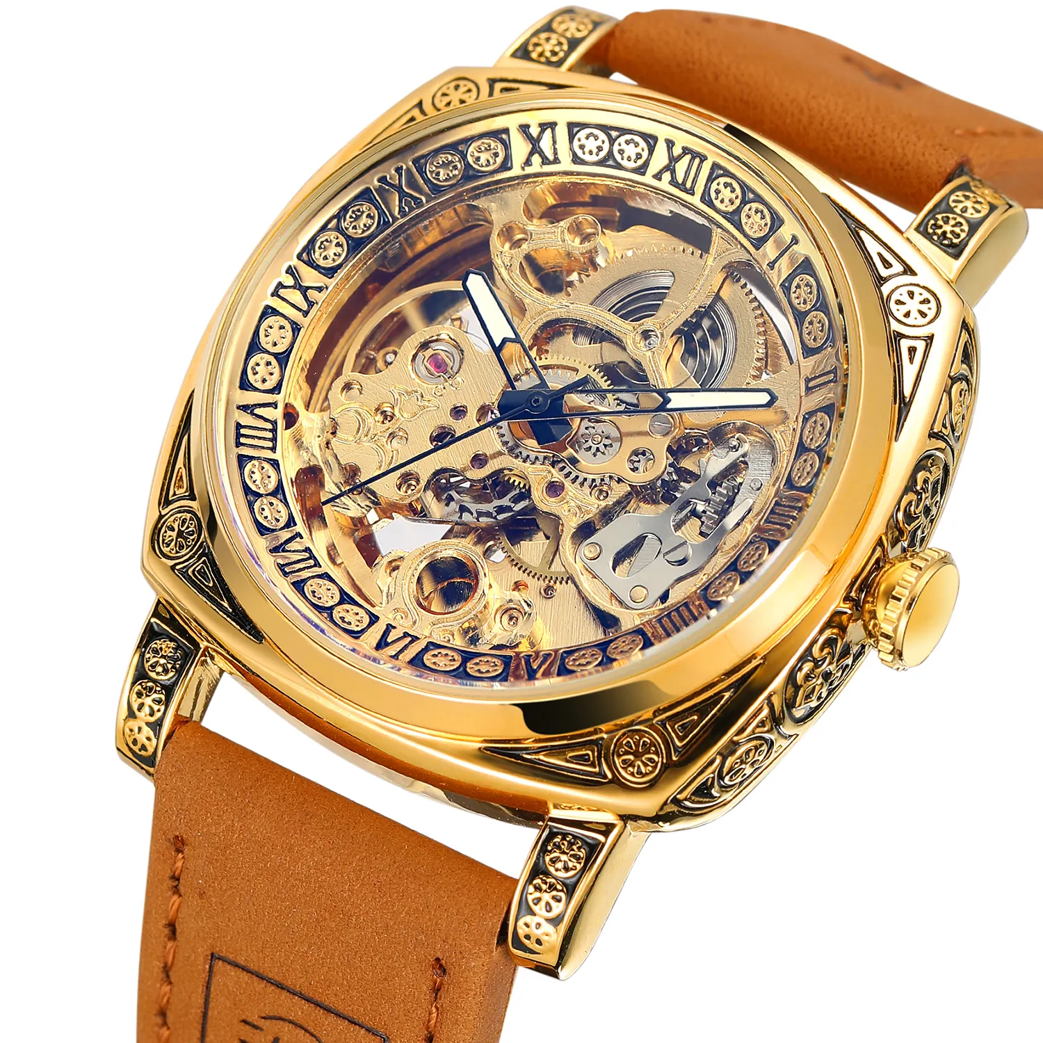 Watches Men Wrist Forsining FSG8247 Factory Wholesale Price Mechanical Automatic Tourbillion Watch