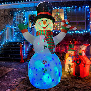 Monstruo <span class=keywords><strong>de</strong></span> nieve LED colorido <span class=keywords><strong>de</strong></span> 6 pies inflable con luces brillantes que explotan la decoración <span class=keywords><strong>de</strong></span> Navidad al aire libre - Product Image 2