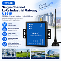 Passerelle industrielle LoRaWAN monocanal US915, communication sans fil longue portée, équipement réseau IoT RS485 Ethernet Modbus