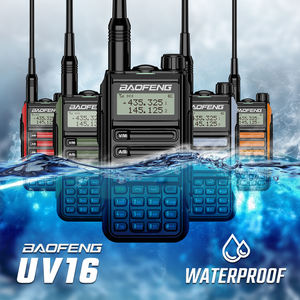 Transmisor portátil de gran potencia de largo alcance <span class=keywords><strong>BAOFENG</strong></span> <span class=keywords><strong>UV16</strong></span> UHF/VHF de doble banda, radios bidireccionales de mano de radioaficionado de dos vías de alta potencia - Product Image 2