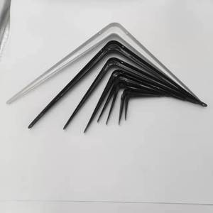 Prix bas, supports d'angle triangulaires en contreplaqué de 6 pouces et 8 pouces, quincaillerie pour meubles, supports muraux flottants en métal, supports d'étagères en plastique pour le bois - Product Image 6