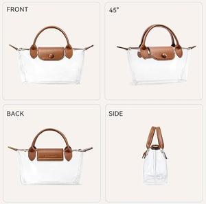Sac à bandoulière messager pour femme, grande capacité, en PVC imperméable, avec doublure en polyester transparent, approuvé pour les événements sportifs - Product Image 6