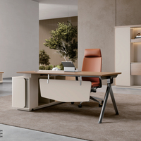 Scrivania Direzionale Moderna per Ufficio Domestico, Scrivania Commerciale per Manager, Scrivania Moderna per Capo Ufficio