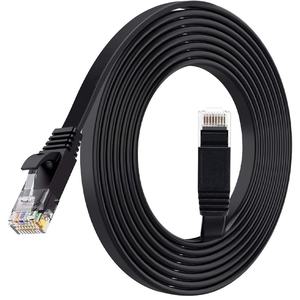 Cable de conexión Cat7, 3 m, negro, velocidad, blindaje, ideal para redes Gigabit y transmisión de datos rápida. - Product Image 1