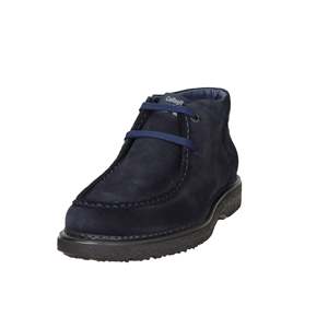Stivaletto stringato da uomo Callaghan in camoscio blu navy, scarpa comoda per camminare - Product Image 2