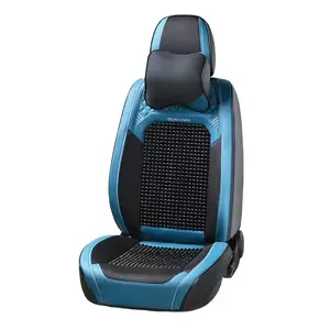 Funda de asiento de coche con cuentas de madera 9D, accesorio de lujo, adecuado para diferentes modelos, 2021