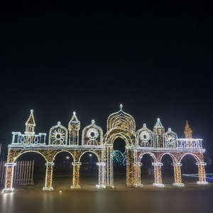 Custom LED Christmas Castle Motif Decoration for Street Plaza Landscape and Commercial Festival Projects - Product Image 1